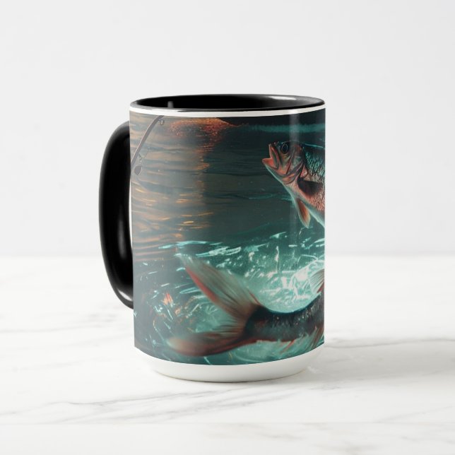 Night Fishing Adventure Mug (Front Left)