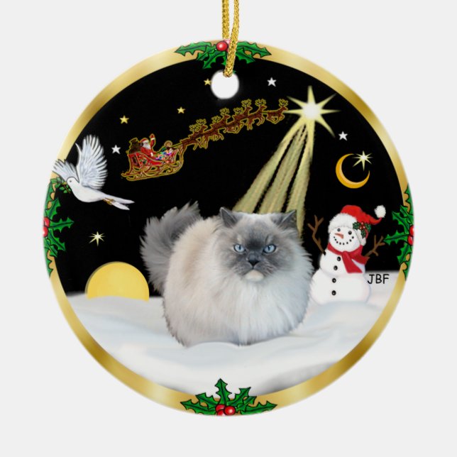 Night Flight - Himalayan Ceramic Ornament (Front)