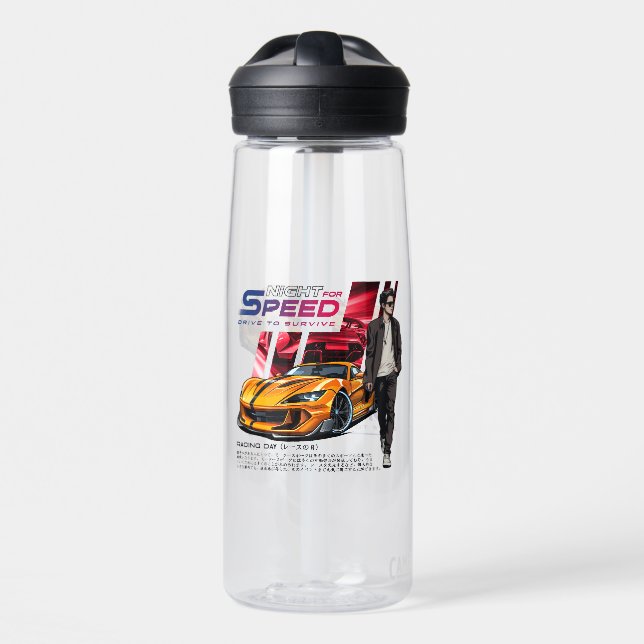 Night for Speed | 25oz Water Bottle (Front)