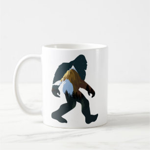 Night Forest Bigfoot Coffee Mug
