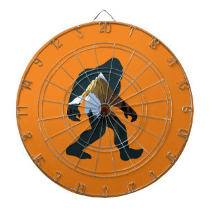 Night Forest Bigfoot Dartboard