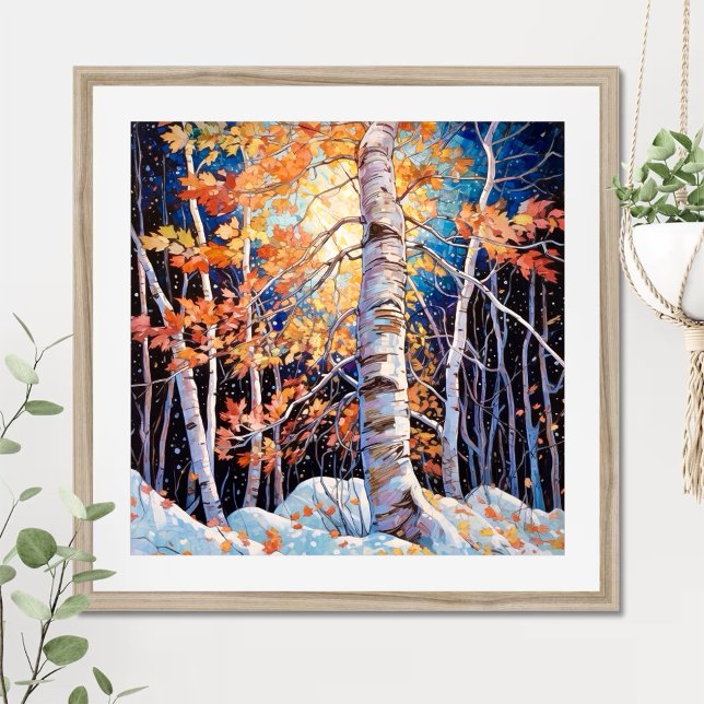 Night Forest Landscape Home Decor Poster (Creator Uploaded)