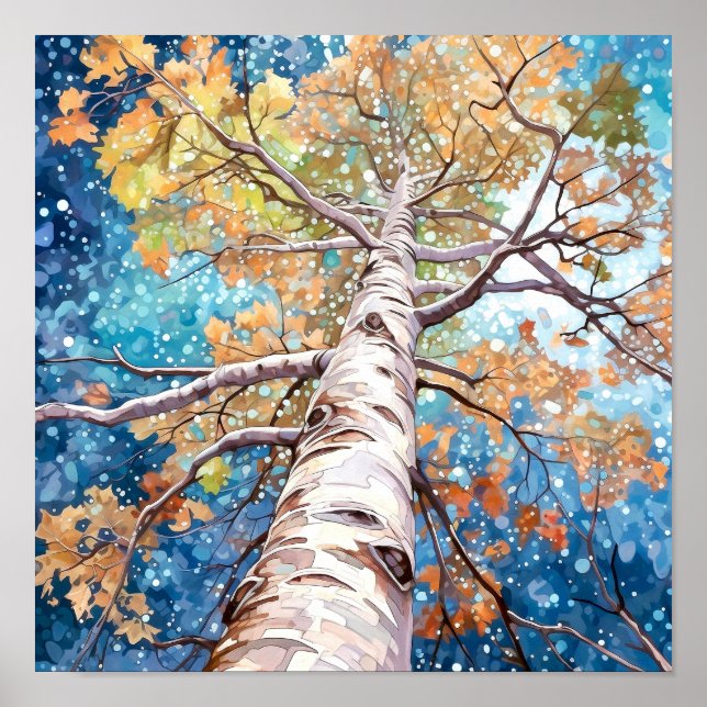 Night Forest Landscape Home Decor Poster (Front)