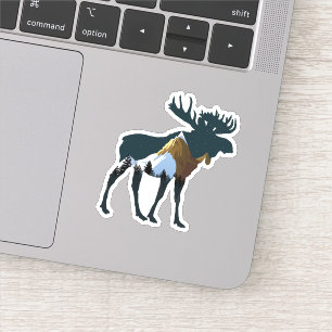 Night Forest Moose