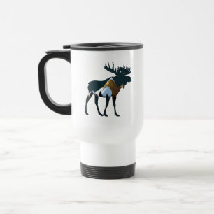 Night Forest Moose       Travel Mug