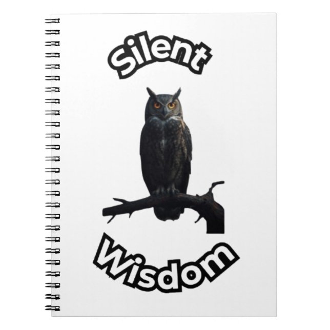  **Night Forest Owl – Realistic Nocturnal Owl Illu Notebook (Front)