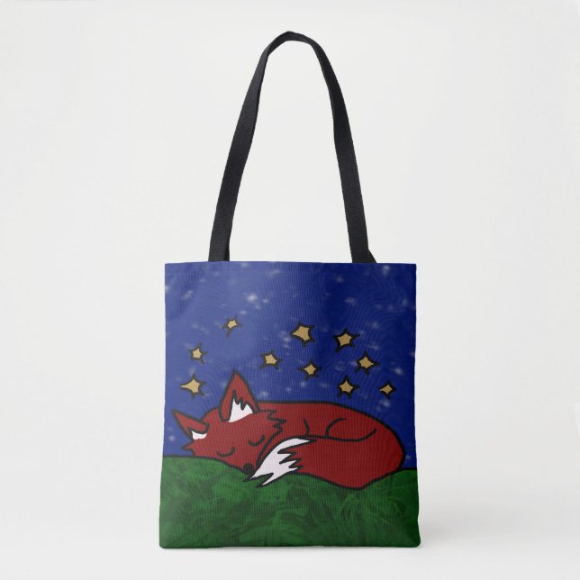 night fox tote bag (Front)