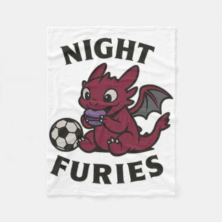 Night Furies Soccer Fleece Blanket