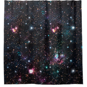 Night Galaxy Space PrintSeamless Pattern in Repeat