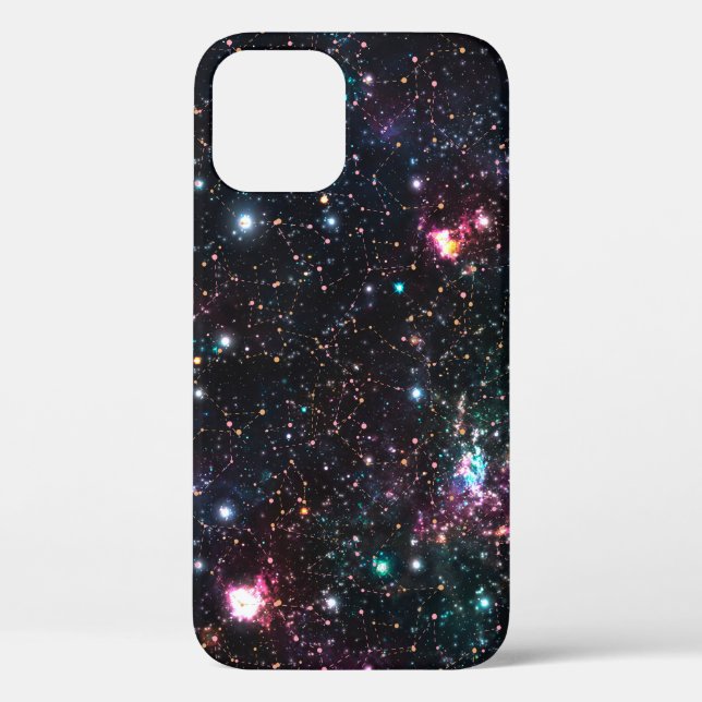 Night Galaxy Space PrintSeamless Pattern in Repeat Case-Mate iPhone Case (Back)