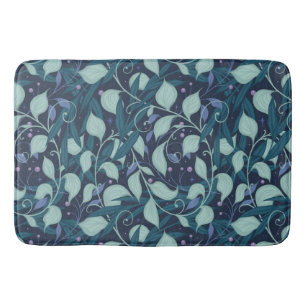 Night garden bath mat