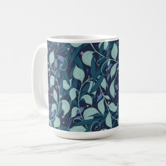 Night garden coffee mug (Front Left)