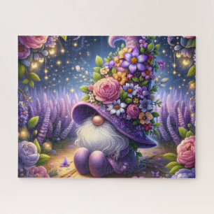Night Garden Gnome Jigsaw Puzzle