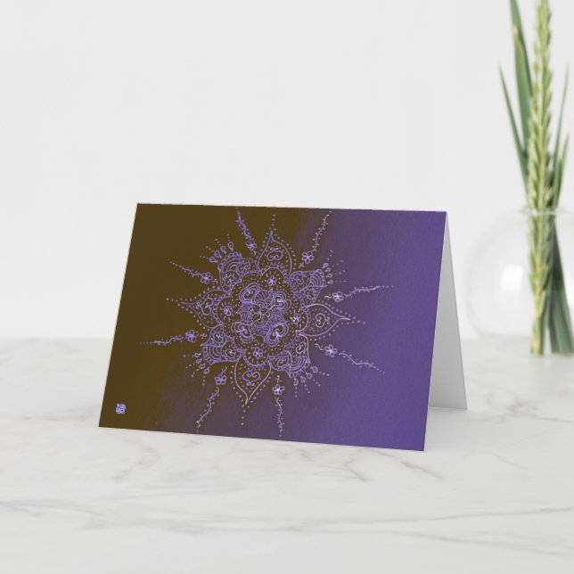 Night Garden Greeting Card (Front)