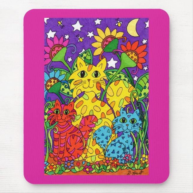 Night Garden Mouse Pad (Front)