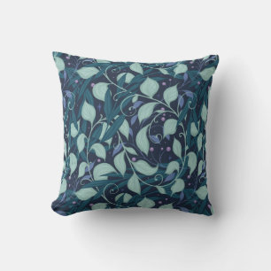 Night garden throw pillow