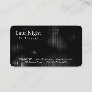 Night Glow Black White Business Card