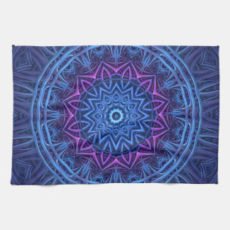 Night Glow Mandala Kitchen Towel