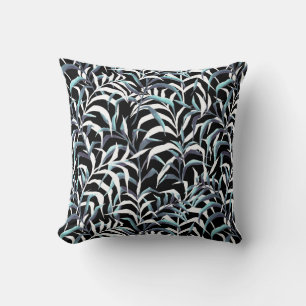 Night grass throw pillow