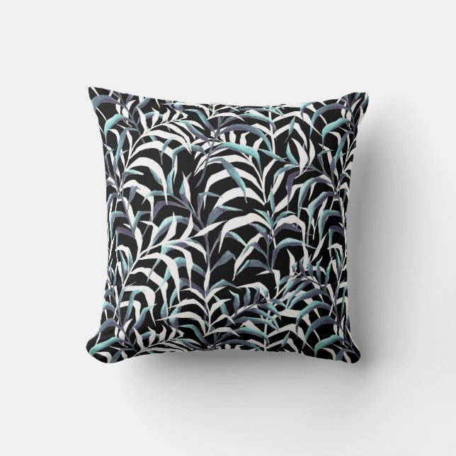 Night grass throw pillow (Front)