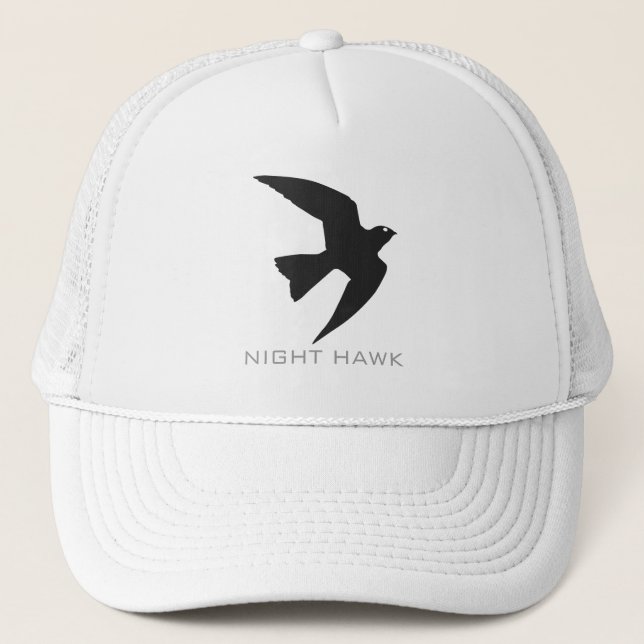 Night Hawk Bird Silhouette Hat (Front)