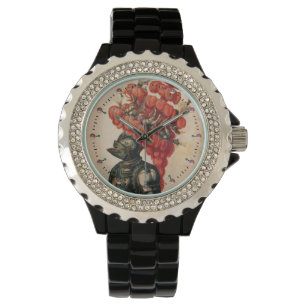 NIGHT HELMET ,DRAGONS AND RED FEATHER WATCH