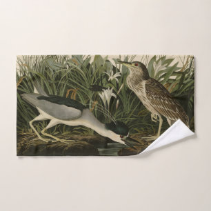 Night Heron, Qua Bird, Audubon's Birds of America Bath Towel Set
