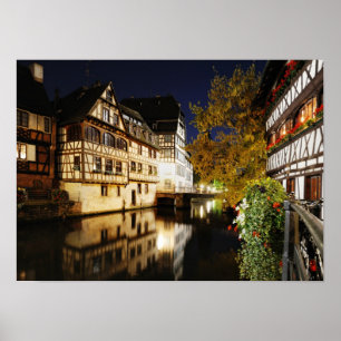 Night in Strasbourg Poster