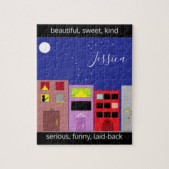 Night in the City Jigsaw Puzzle (Vertical)