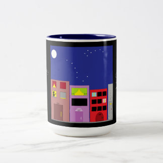 Night in the City: Two-Tone Coffee Mug