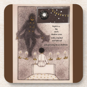 Night is a Dark Shadow Man  Coaster