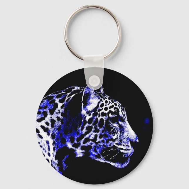 Night Jaguar Keychain (Front)