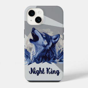 Night King - Howling Wolf with Moon iPhone 14 Case