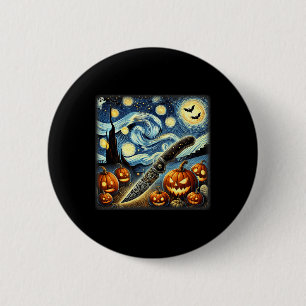 Night Knife Chef Halloween 2 Inch Round Button