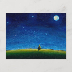Night landscape art The Stars Are Calling, Colin Postcard