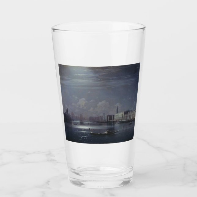 Night Landscape in Venice (Italian City) Glass (Front)