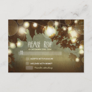 night lanterns wedding RSVP cards