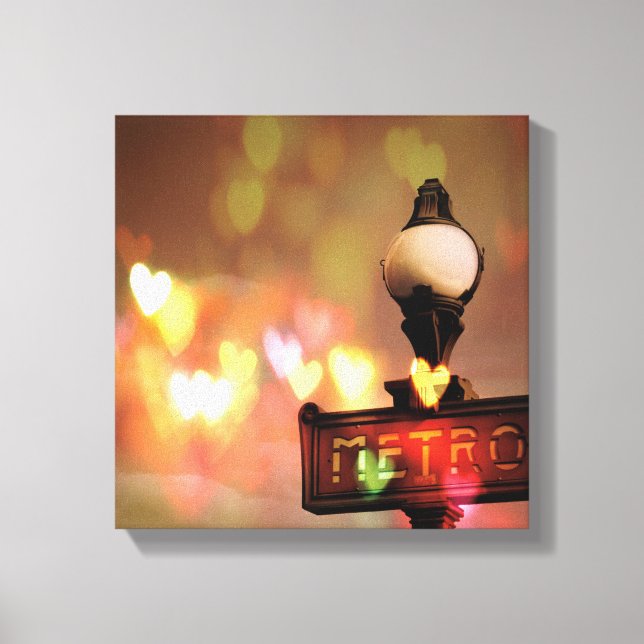 Night Life Paris Canvas Print (Front)