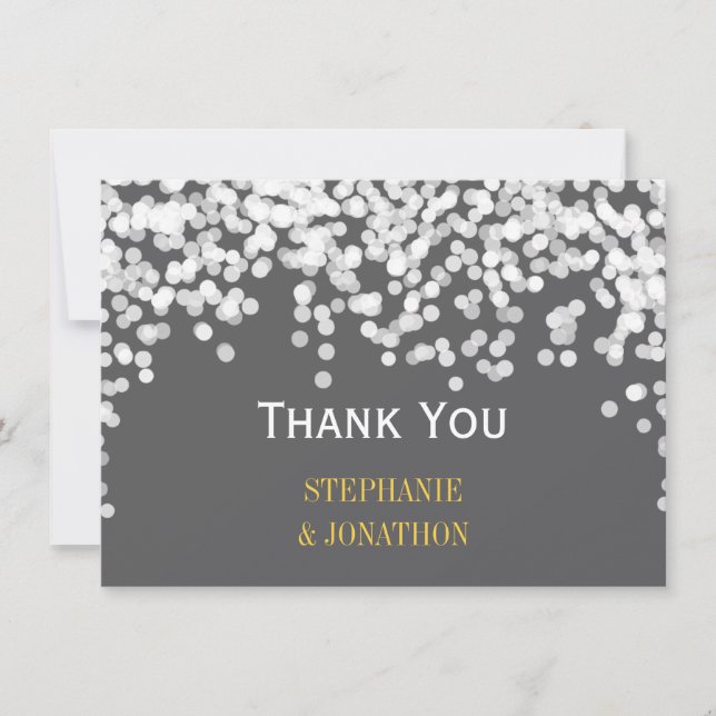 Night Lights Star Lights Yellow Grey Thank You (Front)
