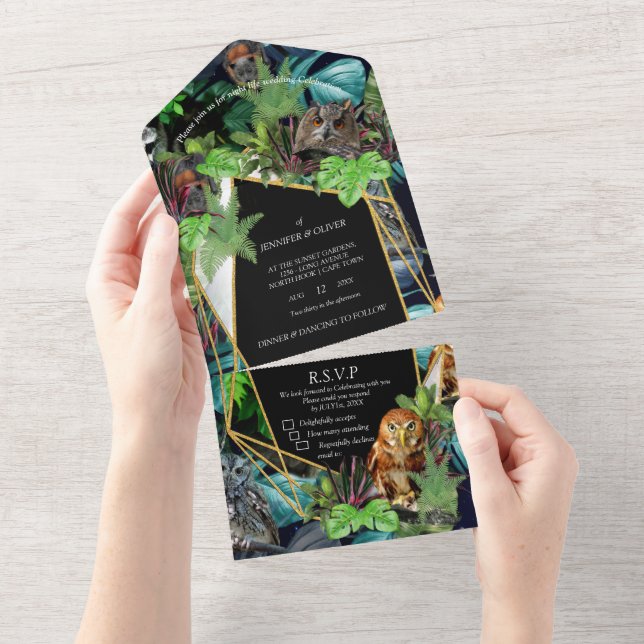Night-live party celebration all in one invitation (Tearaway)