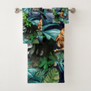 Night-live party celebration themes bath towel set