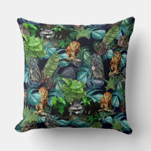 Night-live party celebration themes throw pillow