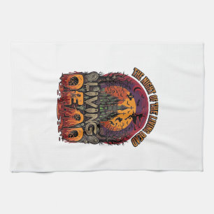 Night Living Dead Halloween Haunted House Witch Sk Kitchen Towel