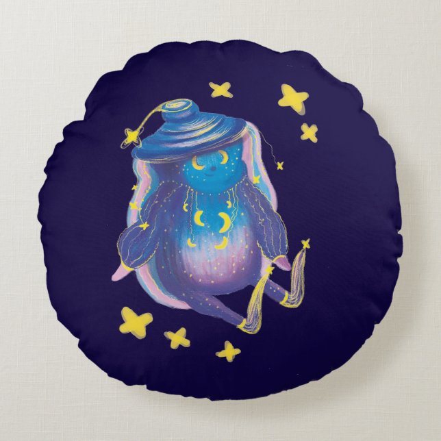 night magic hero round pillow (Front)