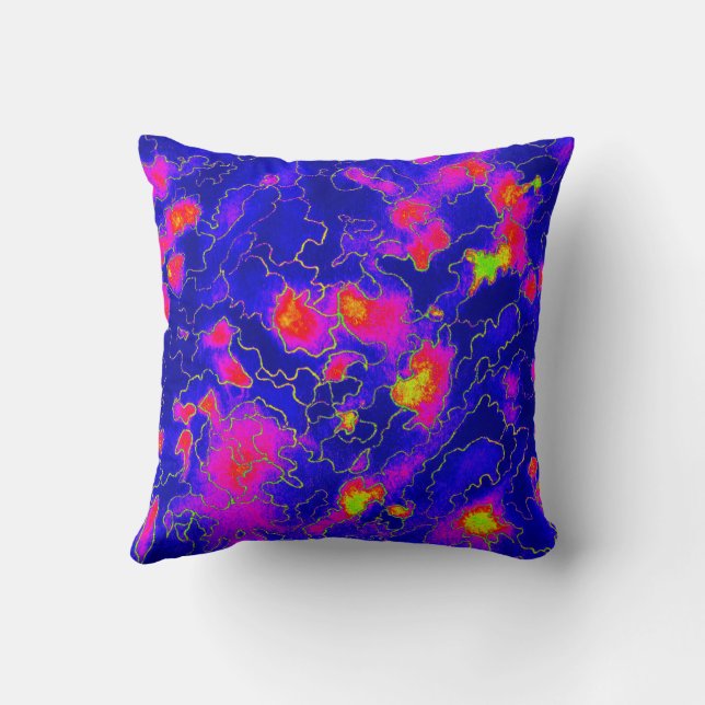 Night Magic Throw Pillow (Back)