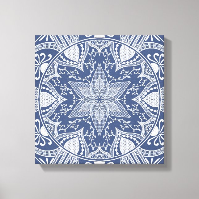 Night Mandala Canvas Print (Front)