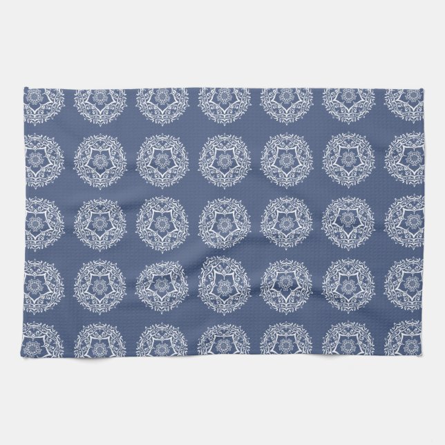 Night Mandala Kitchen Towel (Horizontal)