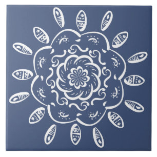 Night Mandala Tile