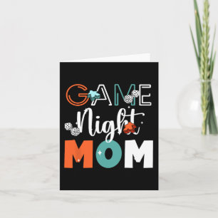 Night Mom Tabletop Board Games Mothers Day  Card