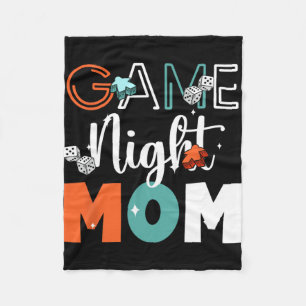 Night Mom Tabletop Board Games Mothers Day Fleece Blanket